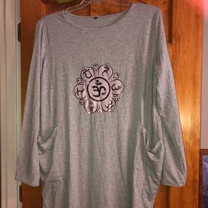 Yoga dresses. Gray- Black  Namaste